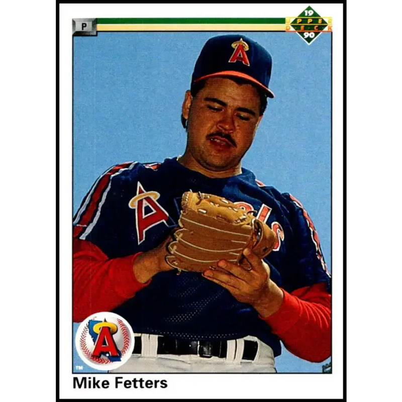 1990 Upper Deck #742 Mike Fetters NM-MT RC Rookie California Angels Baseball Card - Baseball Card Single
