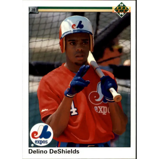 1990 Upper Deck #746 Delino DeShields NM-MT RC Rookie Montreal Expos Baseball Card