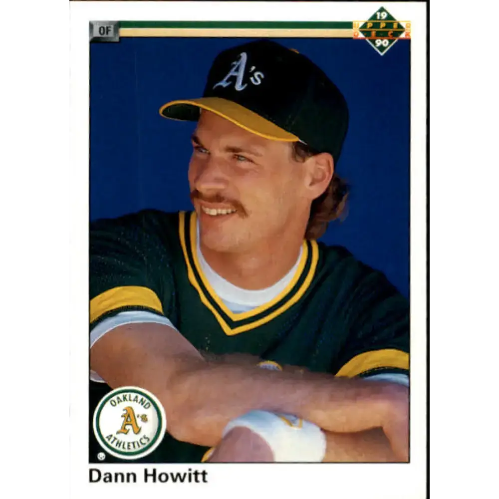 1990 Upper Deck #747 Dann Howitt NM-MT RC Rookie Oakland Athletics Baseball Card - Baseball Card Single