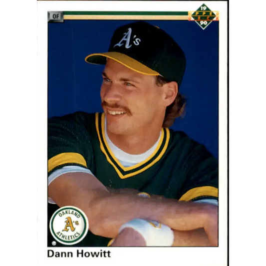 1990 Upper Deck #747 Dann Howitt NM-MT RC Rookie Oakland Athletics Baseball Card - Baseball Card Single
