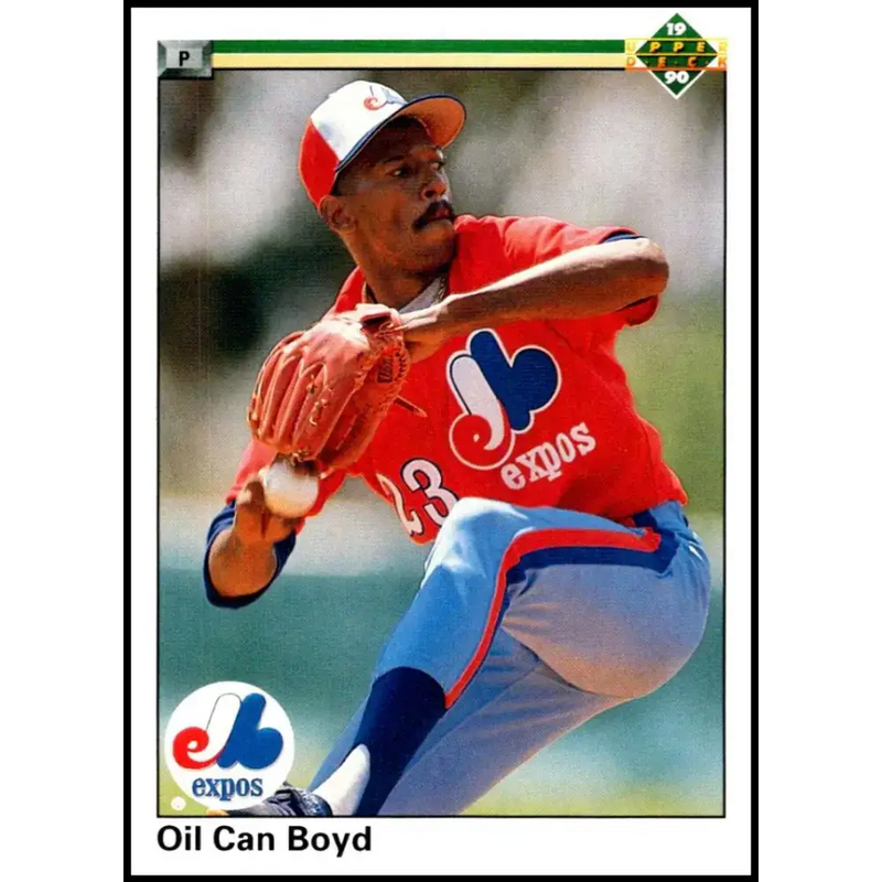 1990 Upper Deck #749 Oil Can Boyd NM-MT Montreal Expos Baseball Card - Baseball Card Single