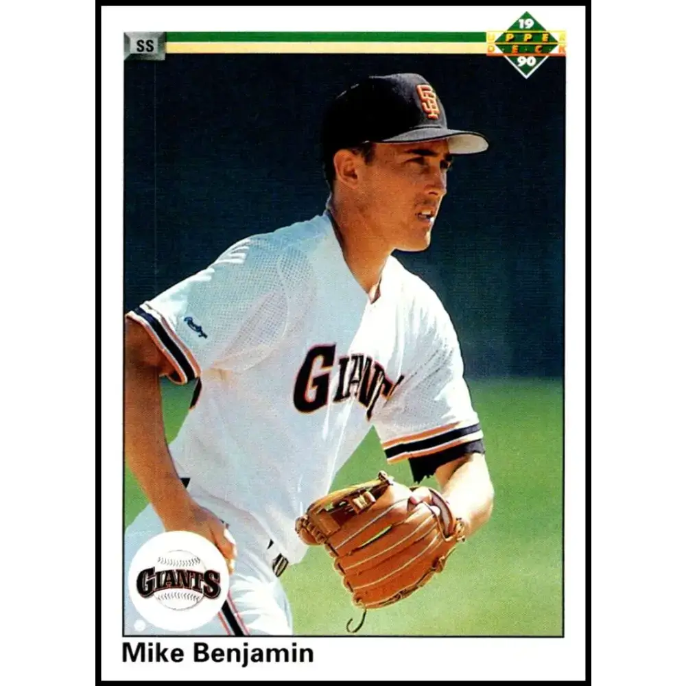 1990 Upper Deck #750 Mike Benjamin NM-MT RC Rookie San Francisco Giants Baseball Card - Baseball Card Single
