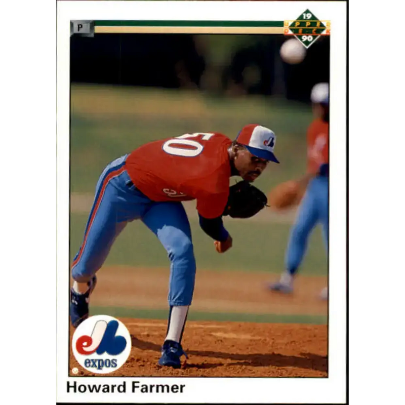 1990 Upper Deck #753 Howard Farmer NM-MT RC Rookie Montreal Expos Baseball Card - Baseball Card Single