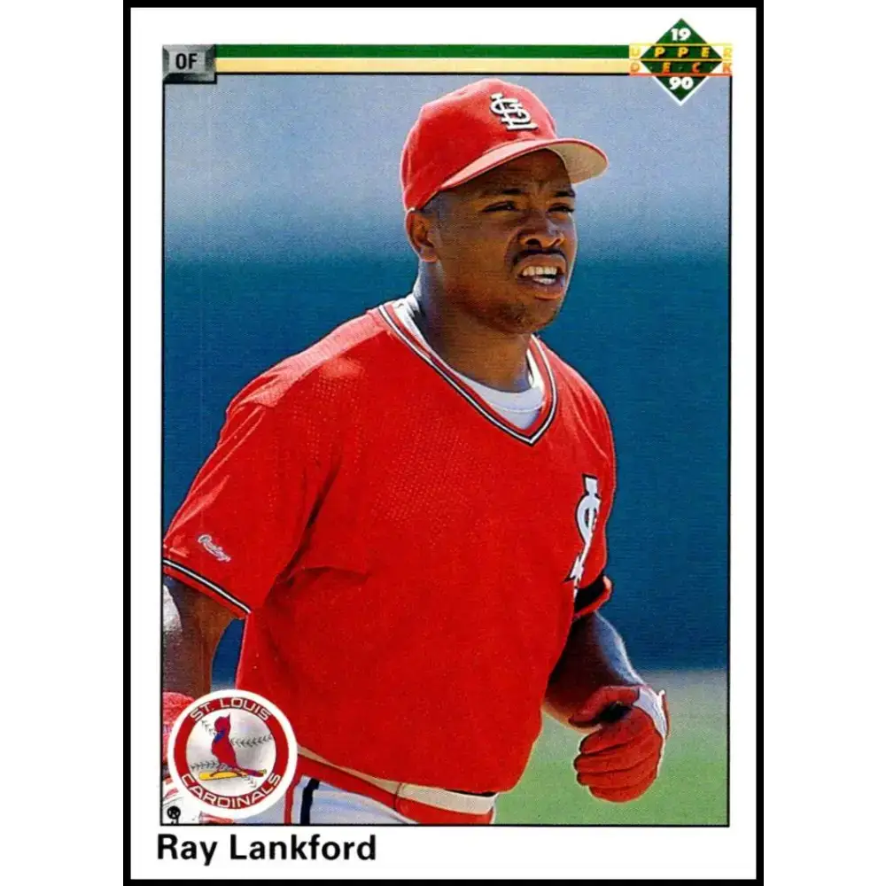 1990 Upper Deck #755 Ray Lankford NM-MT RC Rookie St. Louis Cardinals Baseball Card - Baseball Card Single