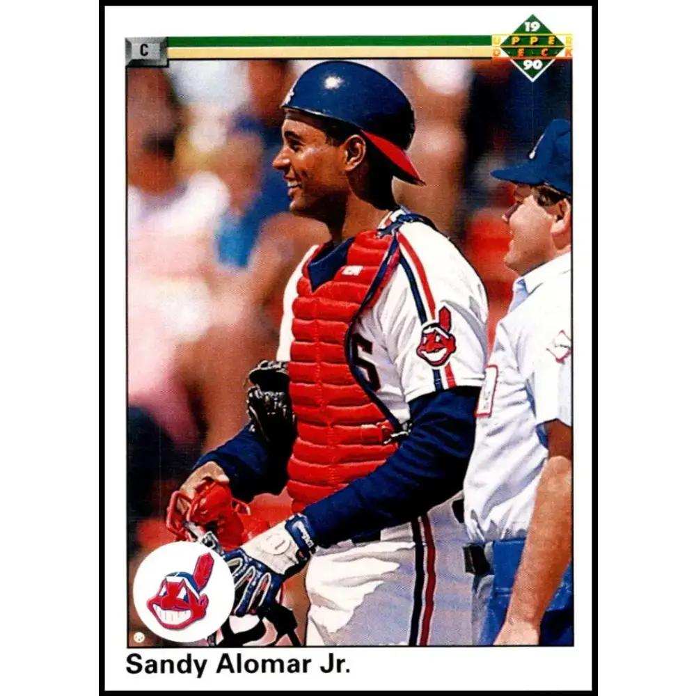 1990 Upper Deck #756 Sandy Alomar Jr. NM-MT Cleveland Indians Baseball Card - Baseball Card Single