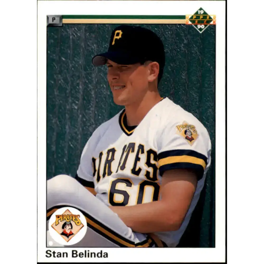 1990 Upper Deck #759 Stan Belinda NM-MT RC Rookie Pittsburgh Pirates Baseball Card - Baseball Card Single