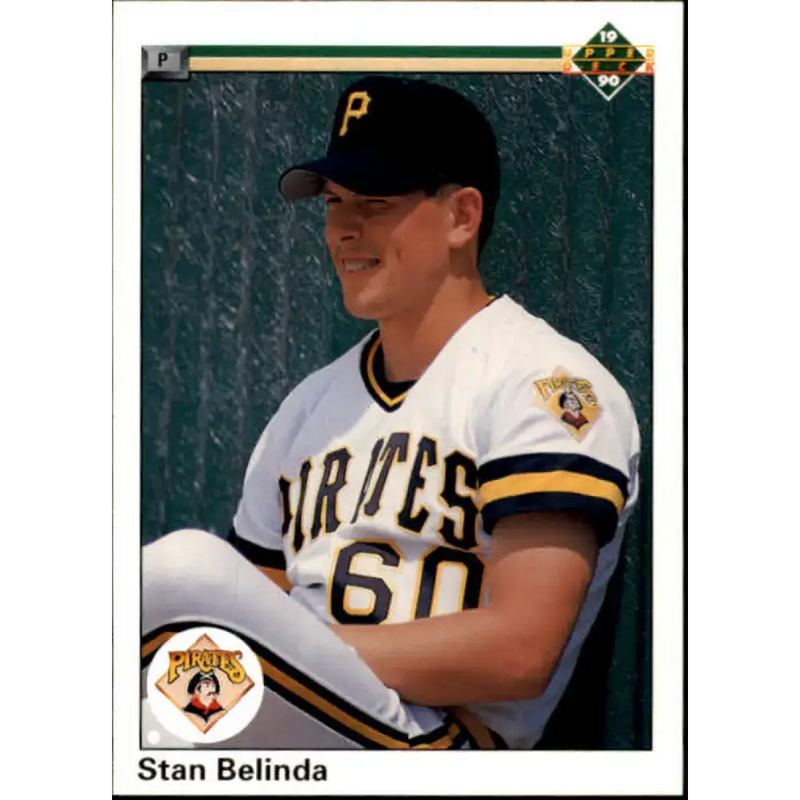 1990 Upper Deck #759 Stan Belinda NM-MT RC Rookie Pittsburgh Pirates Baseball Card - Baseball Card Single