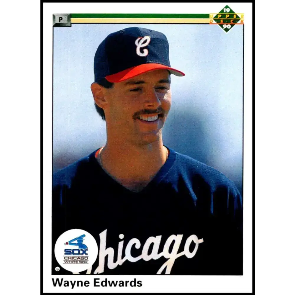 1990 Upper Deck #762 Wayne Edwards NM-MT RC Rookie Chicago White Sox Baseball Card - Baseball Card Single