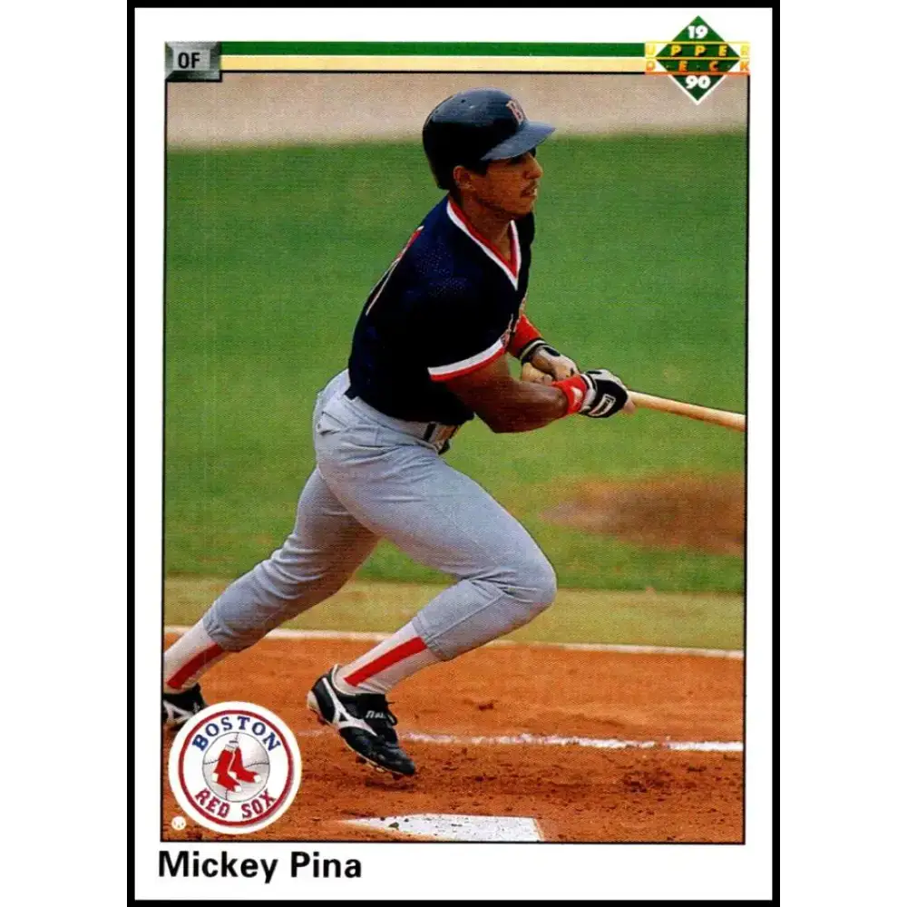 1990 Upper Deck #764 Mickey Pina NM-MT RC Rookie Boston Red Sox Baseball Card - Baseball Card Single