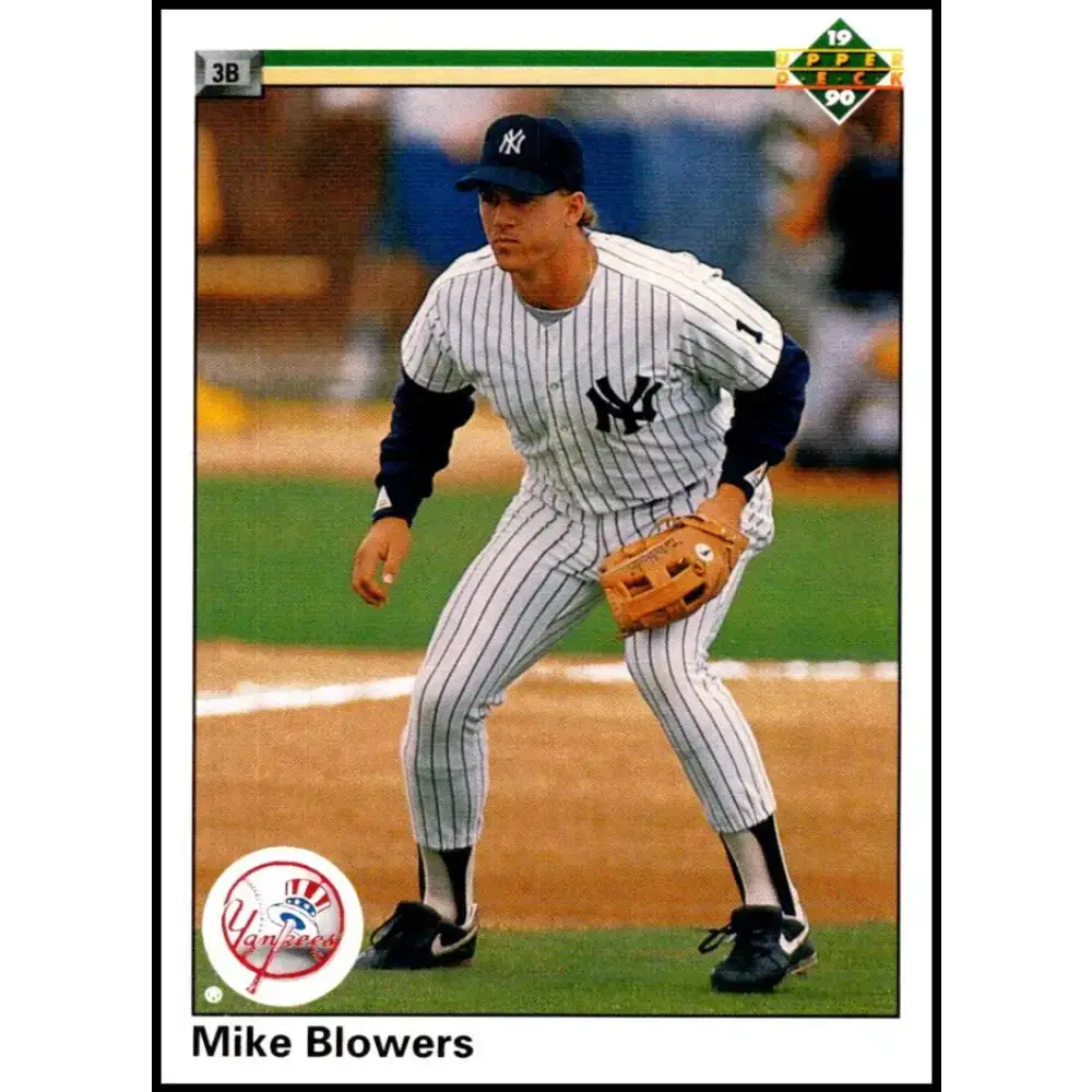 1990 Upper Deck #767 Mike Blowers NM-MT RC Rookie New York Yankees Baseball Card - Baseball Card Single