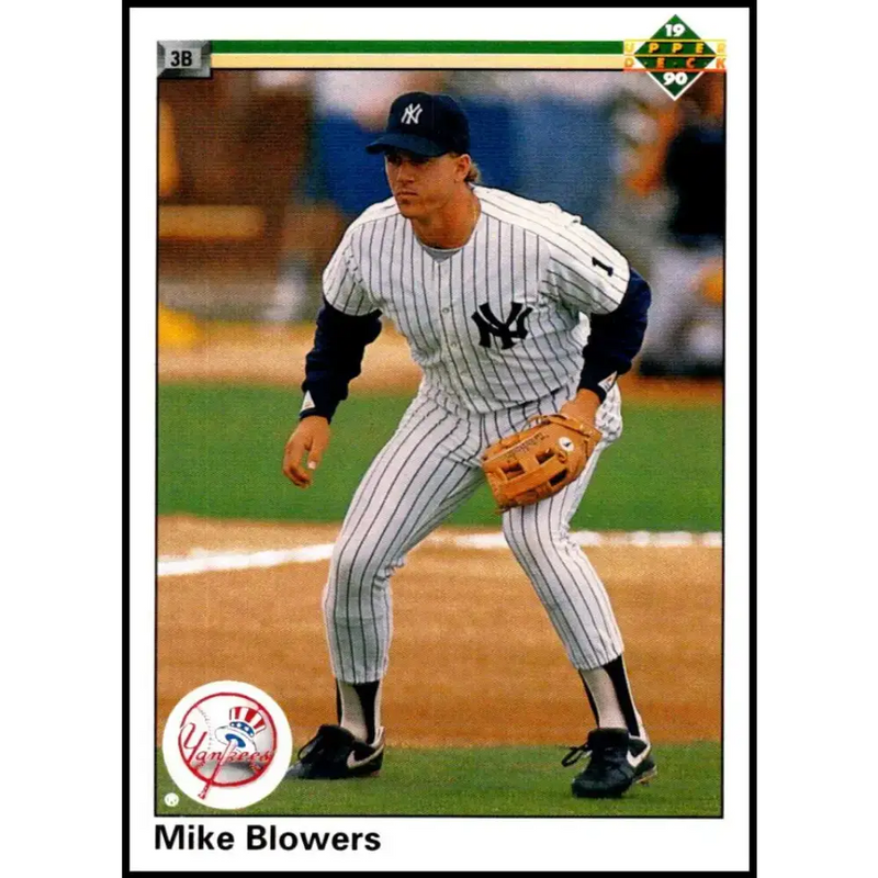 1990 Upper Deck #767 Mike Blowers NM-MT RC Rookie New York Yankees Baseball Card - Baseball Card Single