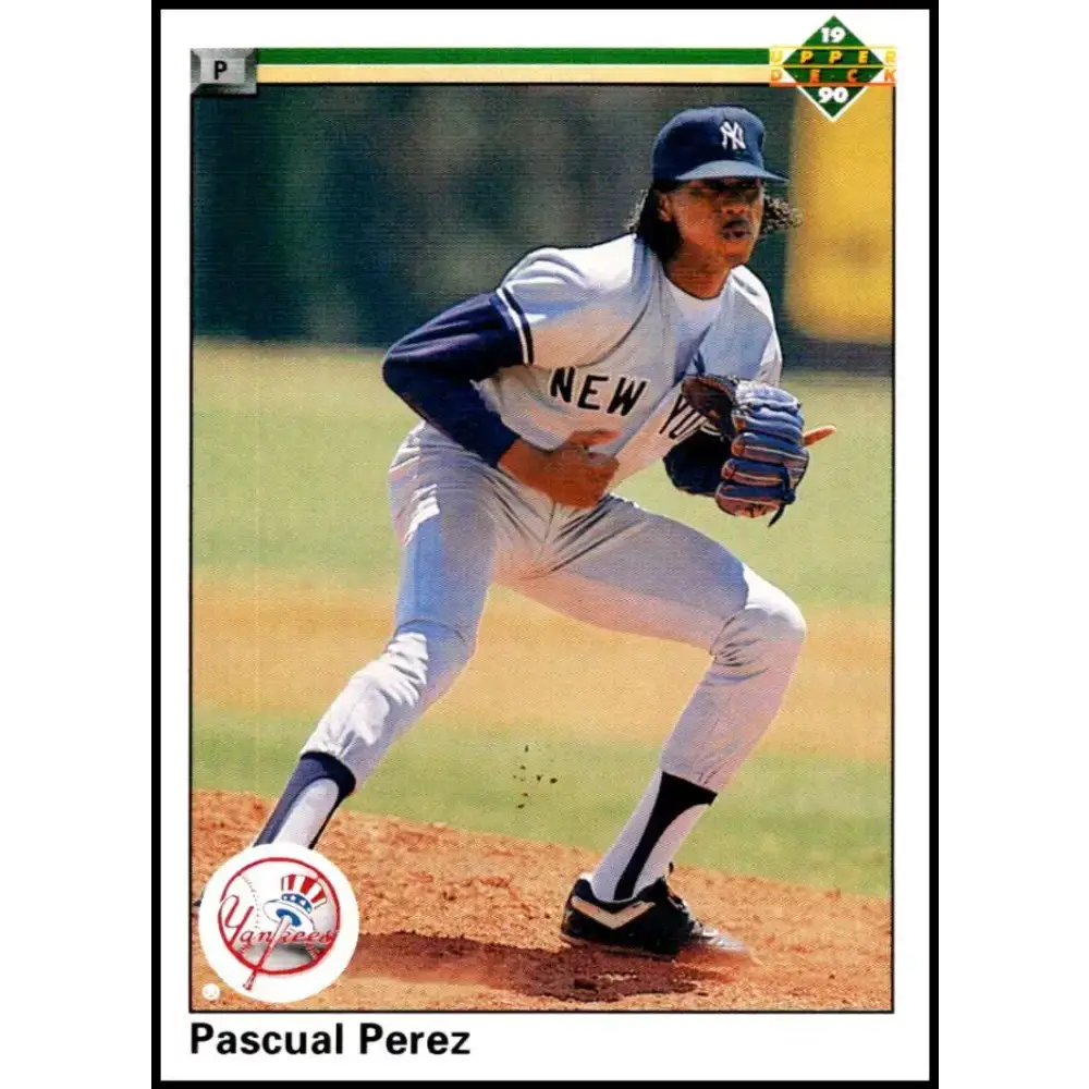 1990 Upper Deck #769 Pascual Perez NM-MT New York Yankees Baseball Card - Baseball Card Single