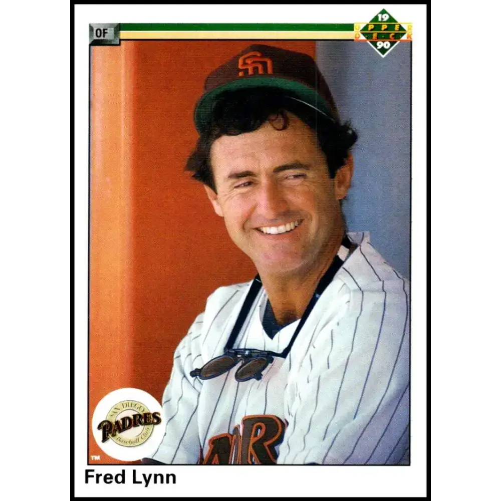 1990 Upper Deck #771 Fred Lynn NM-MT San Diego Padres Baseball Card - Baseball Card Single