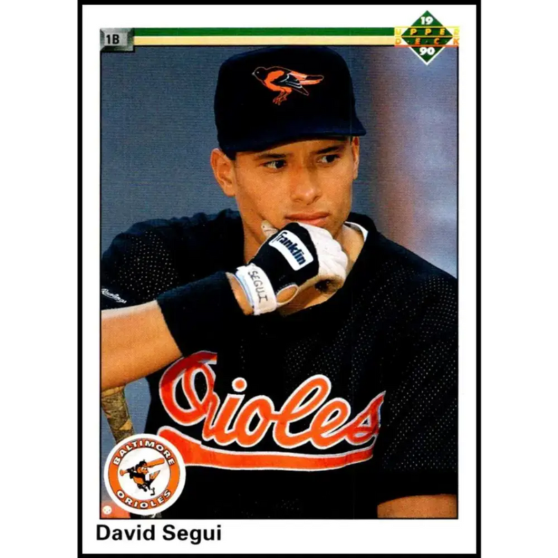 1990 Upper Deck #773 David Segui NM-MT RC Rookie Baltimore Orioles Baseball Card - Baseball Card Single