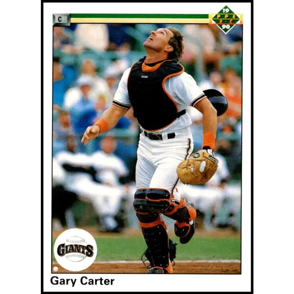 1990 Upper Deck #774 Gary Carter NM-MT San Francisco Giants Baseball Card - Baseball Card Single
