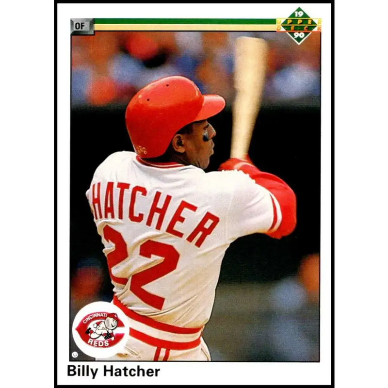 1990 Upper Deck #778 Billy Hatcher NM-MT Cincinnati Reds Baseball Card - Baseball Card Single