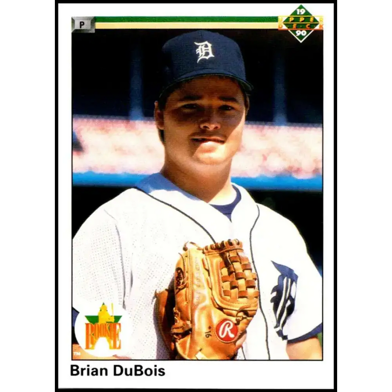 1990 Upper Deck #78 Brian DuBois UER NM-MT RC Rookie Detroit Tigers Baseball Card - Baseball Card Single