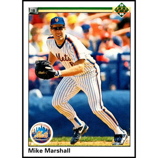 1990 Upper Deck #781 Mike Marshall NM-MT New York Mets Baseball Card - Baseball Card Single