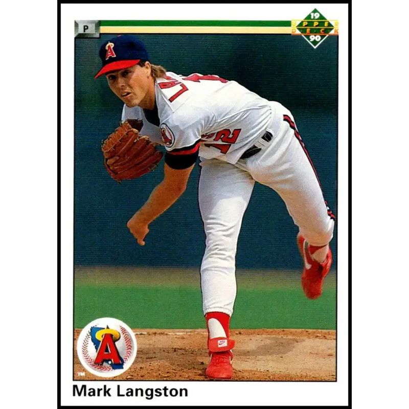 1990 Upper Deck #783 Mark Langston NM-MT California Angels Baseball Card - Baseball Card Single