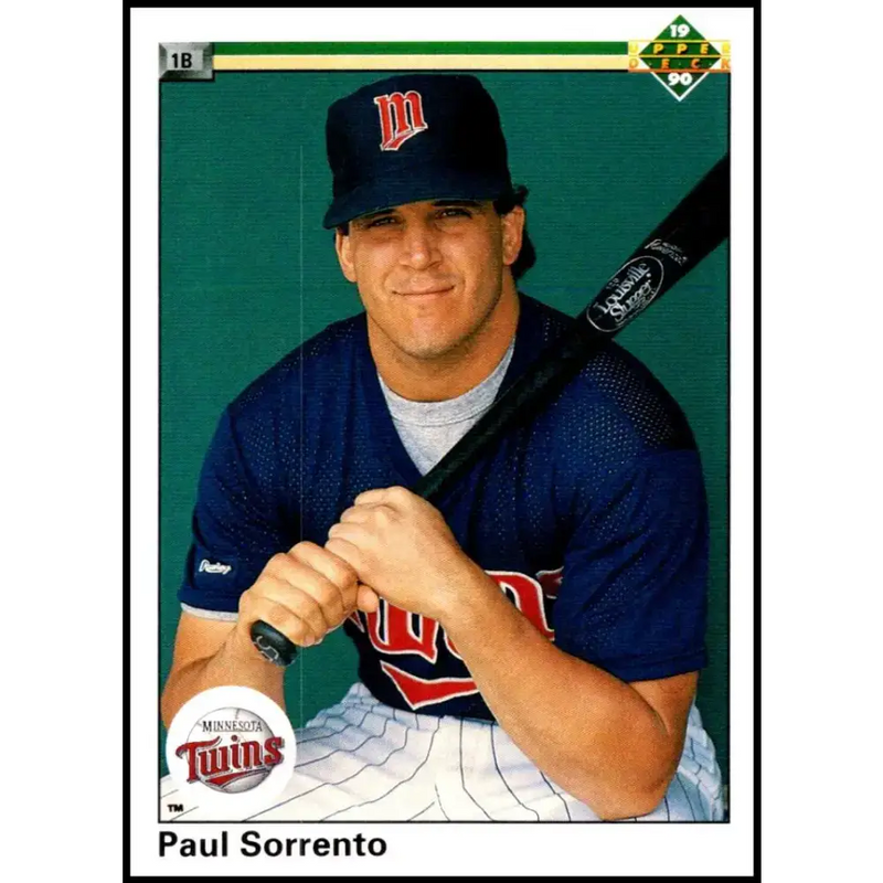 1990 Upper Deck #784 Paul Sorrento NM-MT RC Rookie Minnesota Twins Baseball Card - Baseball Card Single