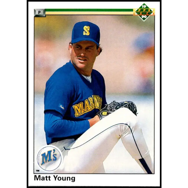 1990 Upper Deck #787 Matt Young NM-MT Seattle Mariners Baseball Card - Baseball Card Single