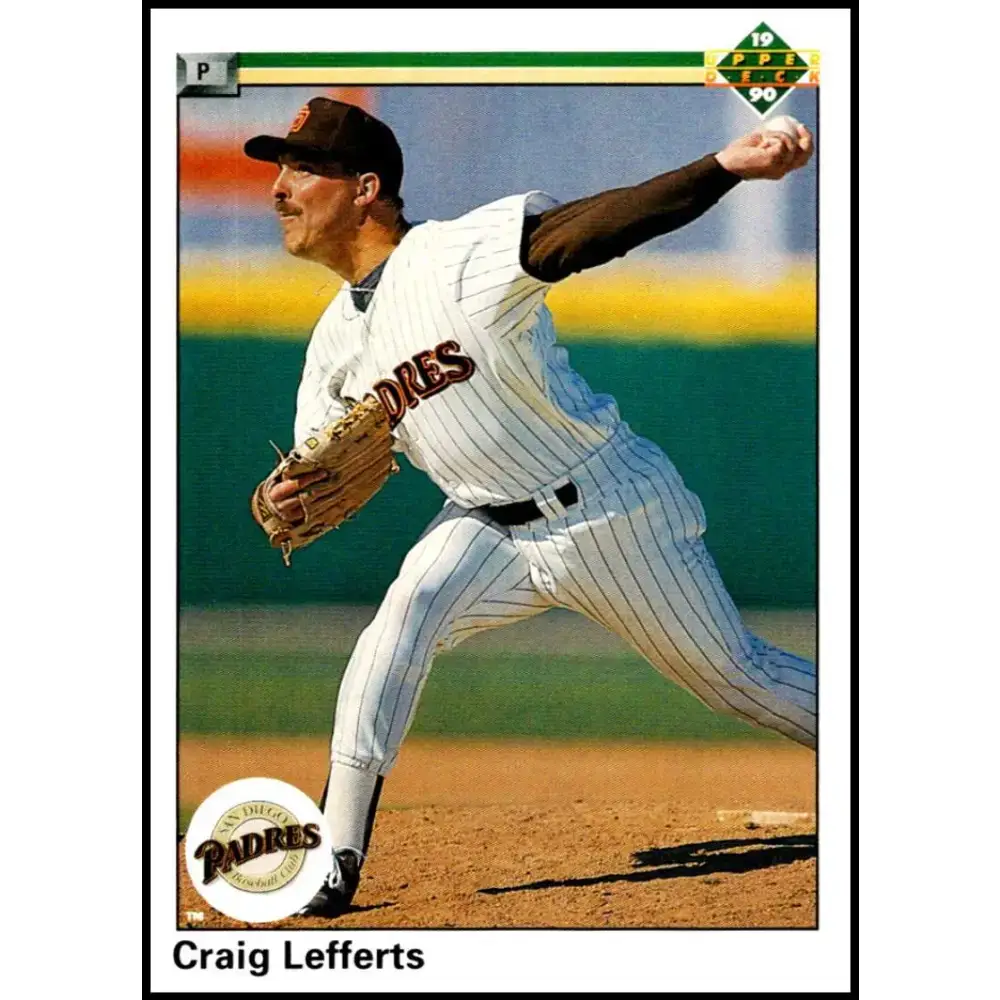 1990 Upper Deck #792 Craig Lefferts NM-MT San Diego Padres Baseball Card - Baseball Card Single