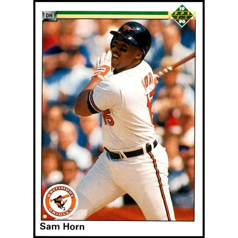 1990 Upper Deck #796 Sam Horn NM-MT Baltimore Orioles Baseball Card - Baseball Card Single