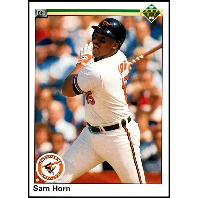1990 Upper Deck #796 Sam Horn NM-MT Baltimore Orioles Baseball Card - Baseball Card Single
