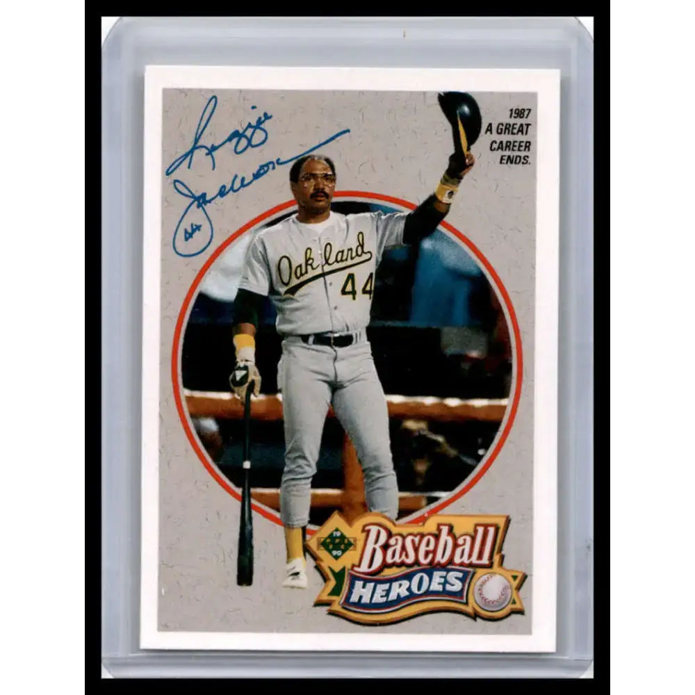 1990 Upper Deck #8 Reggie Jackson NM-MT Oakland Athletics Baseball Card - Baseball Card Single