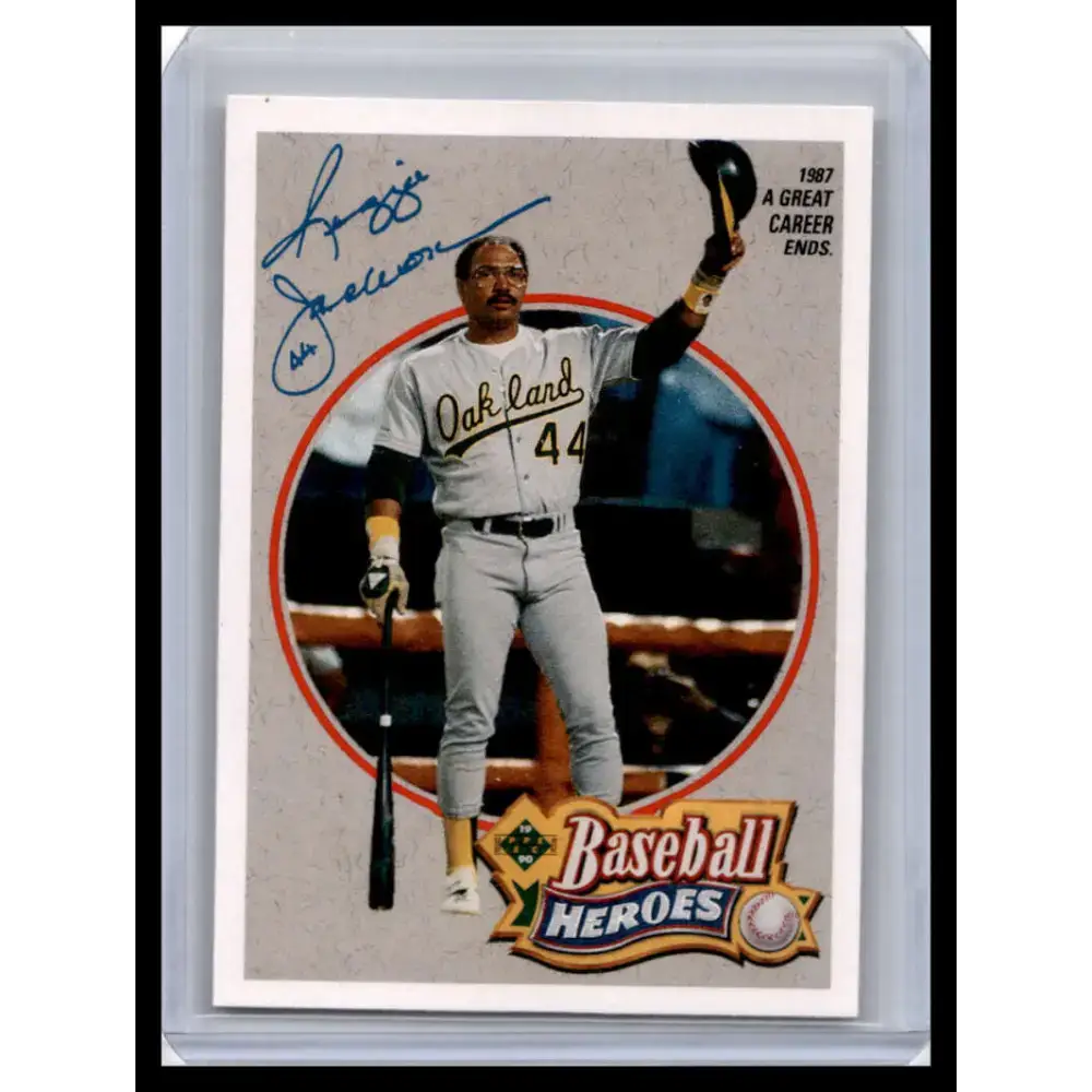 1990 Upper Deck #8 Reggie Jackson NM-MT Oakland Athletics Baseball Card - Baseball Card Single