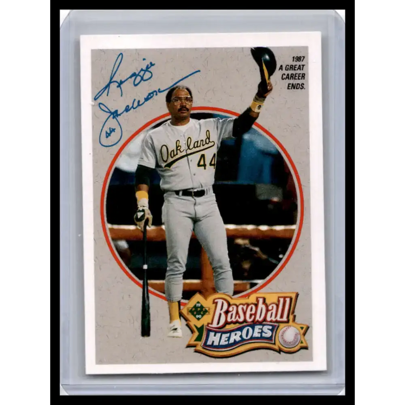 1990 Upper Deck #8 Reggie Jackson NM-MT Oakland Athletics Baseball Card - Baseball Card Single