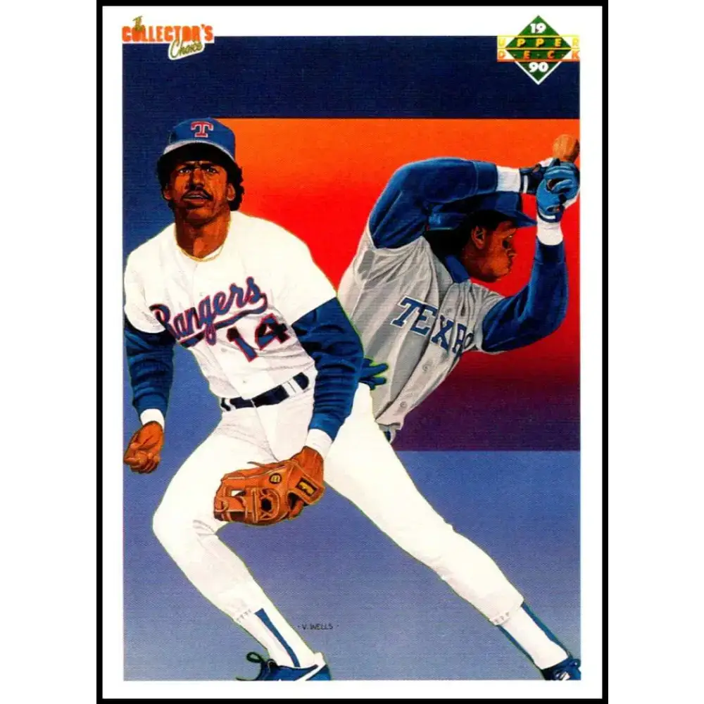 1990 Upper Deck #82 Julio Franco TC NM-MT Texas Rangers Baseball Card - Baseball Card Single