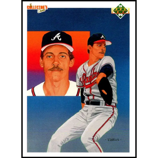 1990 Upper Deck #84 John Smoltz TC UER NM-MT Atlanta Braves Baseball Card - Baseball Card Single