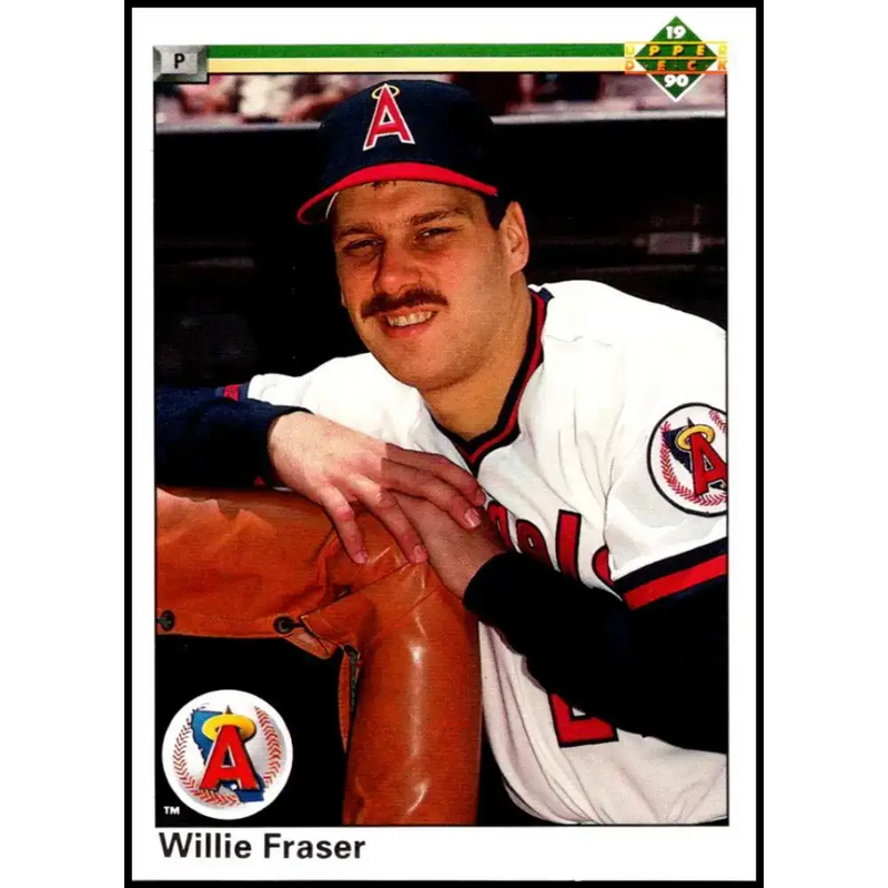1990 Upper Deck #85 Willie Fraser NM-MT California Angels Baseball Card - Baseball Card Single