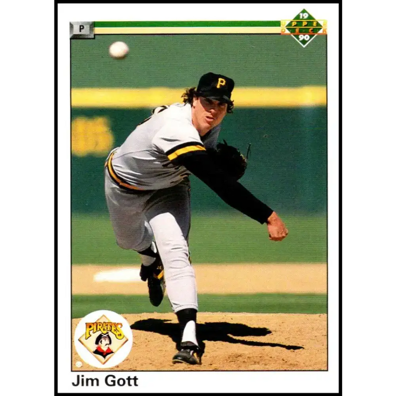 1990 Upper Deck #89b Jim Gott COR NM-MT Pittsburgh Pirates Baseball Card - Baseball Card Single