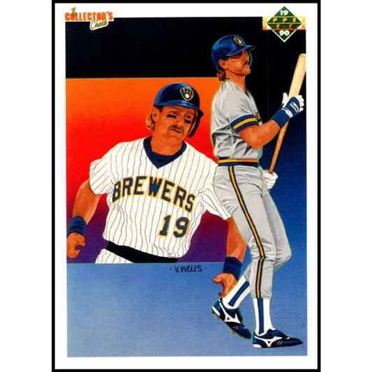 1990 Upper Deck #91 Robin Yount TC UER NM-MT Milwaukee Brewers Baseball Card - Baseball Card Single