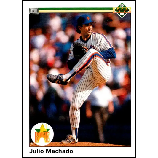 1990 Upper Deck #93 Julio Machado NM-MT RC Rookie New York Mets Baseball Card - Baseball Card Single