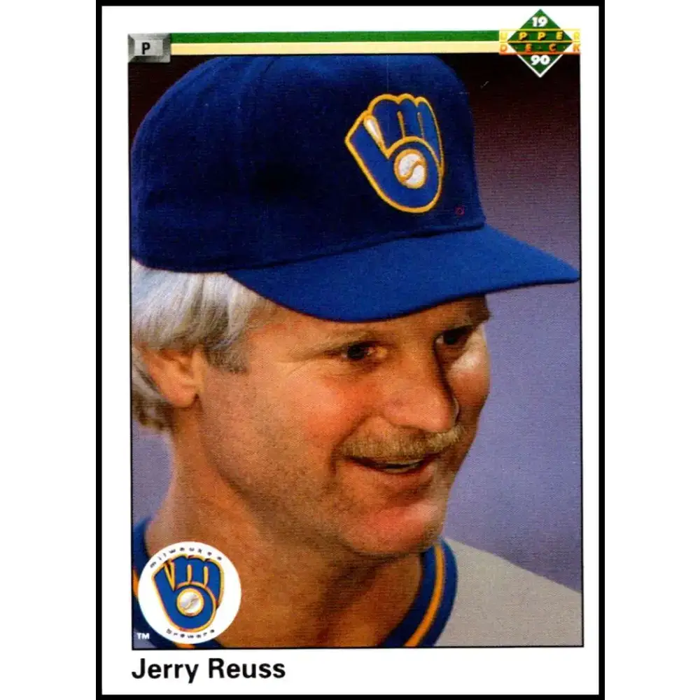 1990 Upper Deck #96 Jerry Reuss NM-MT Milwaukee Brewers Baseball Card - Baseball Card Single