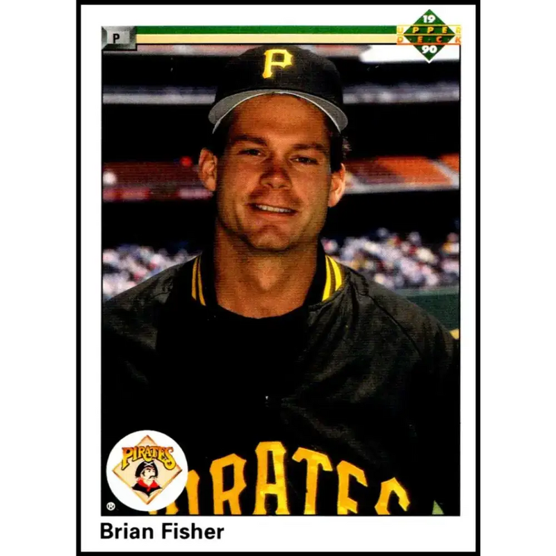 1990 Upper Deck #97 Brian Fisher NM-MT Pittsburgh Pirates Baseball Card - Baseball Card Single