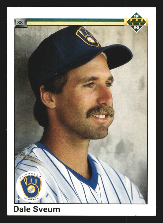 1990 Upper Deck Dale Sveum #499 Milwaukee Brewers - Baseball Card Single