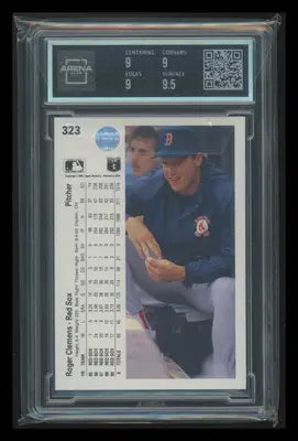 1990 Upper Deck Roger Clemens #323 Baseball Arena Club 9