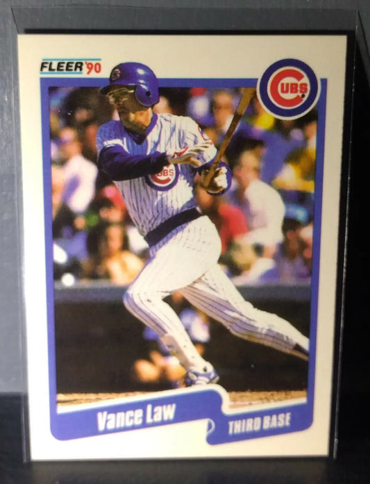 1990 Vance Law Fleer Baseball Card #36 - Baseball Card Single
