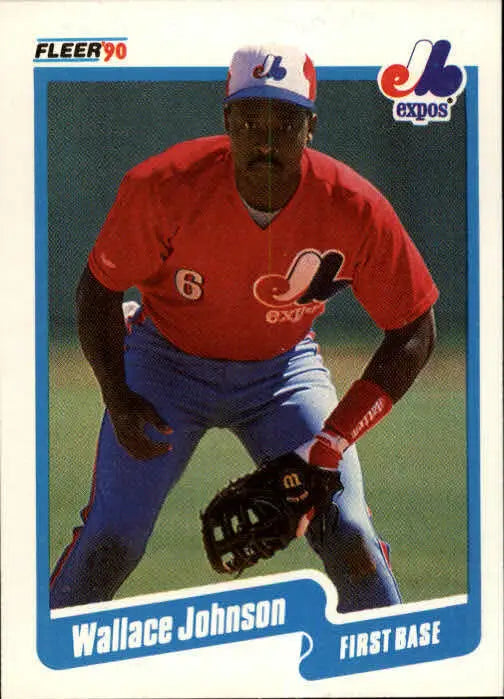 1990 Wallace Johnson Fleer Baseball Card #351 - Baseball Card Single
