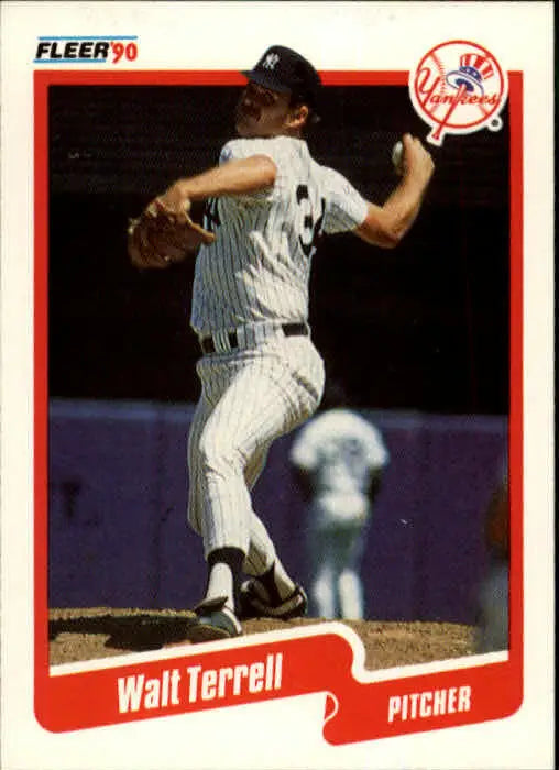 1990 Walt Terrell Fleer Baseball Card #457 - Baseball Card Single