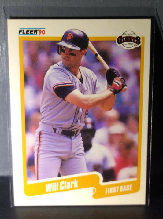 1990 Will Clark Fleer Baseball Card #54 - Baseball Card Single