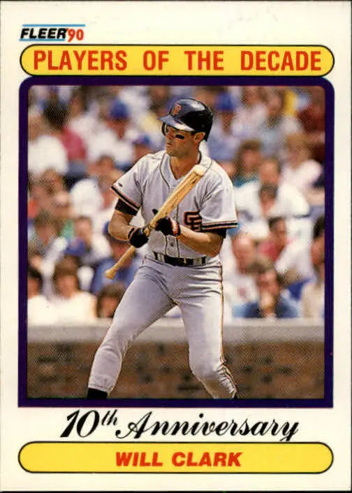 1990 Will Clark Fleer Baseball Card #630 - Baseball Card Single