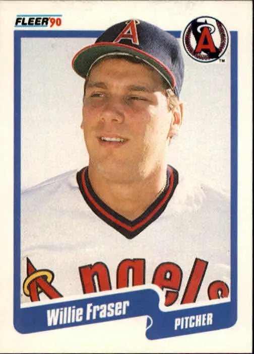 1990 Willie Fraser Fleer Baseball Card #133 - Baseball Card Single