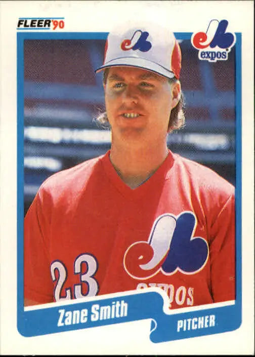 1990 Zane Smith Fleer Baseball Card #362 - Baseball Card Single