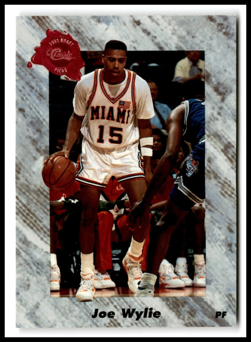 1991-92 Classic Basketball Joe Wylie #28 Miami Hurricanes - Basketball Card Single