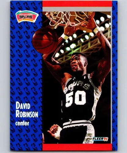 1991-92 Fleer #187 David Robinson NM Near Mint Spurs ID:82591 - Basketball Card Single